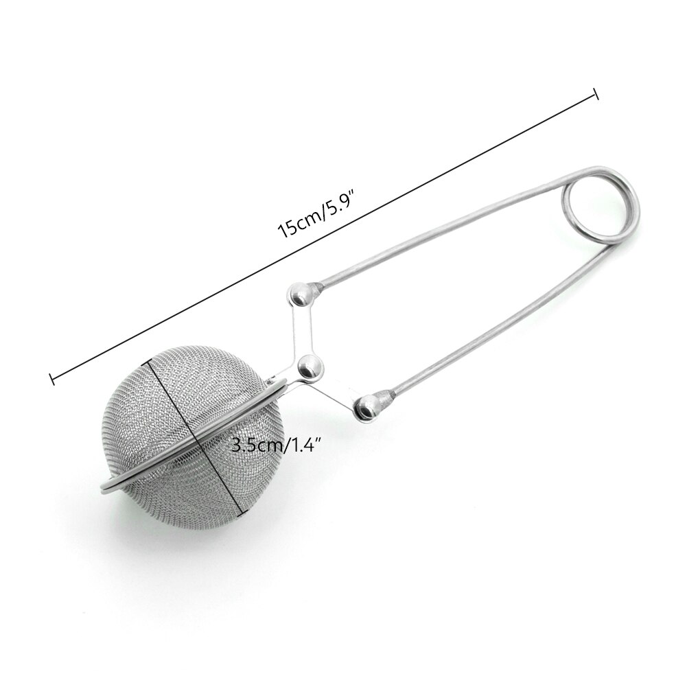 mesh te sil rustfritt stål te infusjon gjenbrukbar metall tepose filter løvblad grønn te sil til krus tekanne te