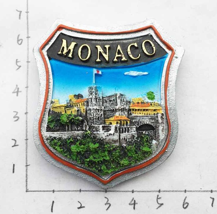 Fridge Magnet Souvenir Monaco Ancient Castle Palace Landmark Fridge Magnets Decorative Refrigerator Home Decor