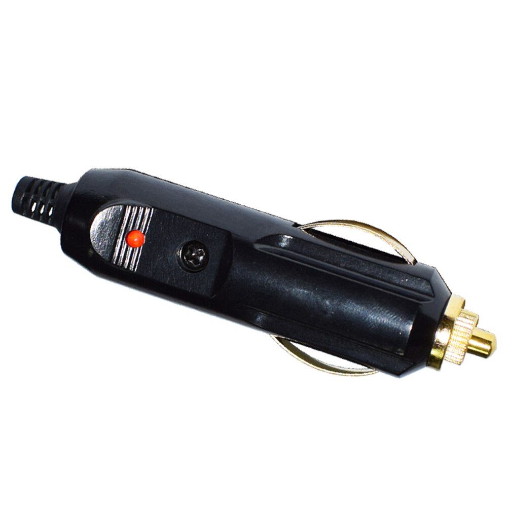 15A Male Car Cigarette Lighter/Aux Socket Plug Connector 12V/24V With Fuse Diode Indicator (15A / 2 Pack)