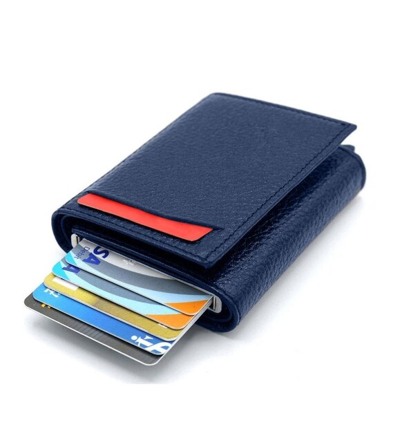 Newish Polo Automatic Card Holder & Wallet: Deep Blue