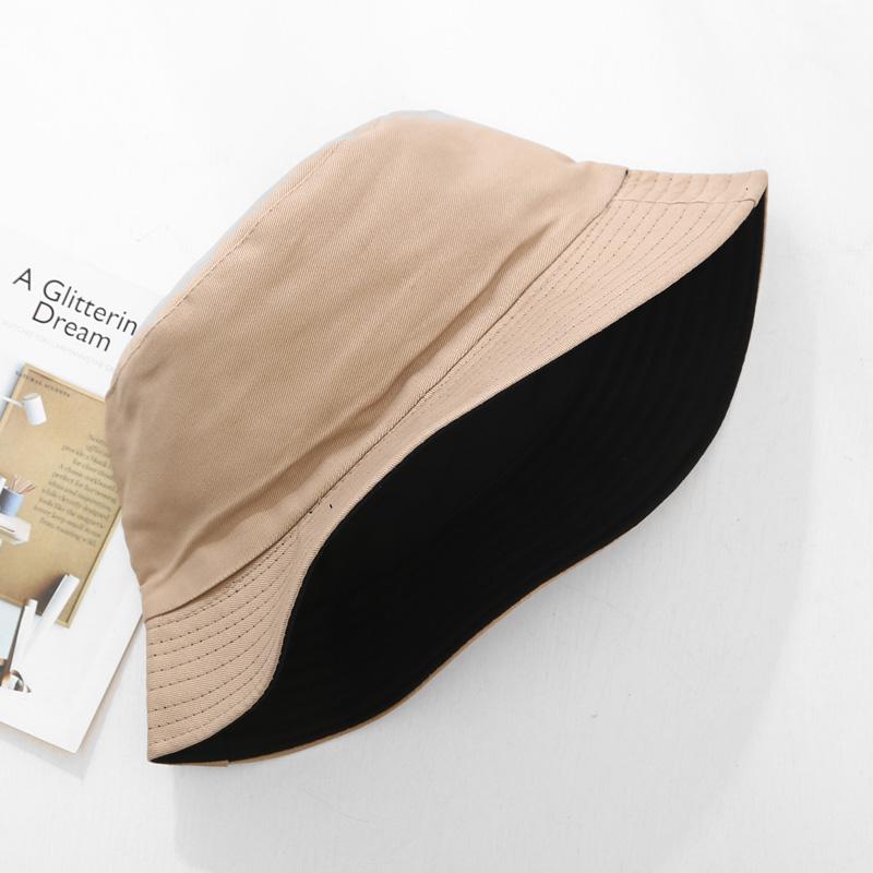Cokk sommer sammenleggbar bøtte lue unisex kvinner utendørs solkrem bomull fiske jakt cap herre servant chapeau solbeskyttelse hatter: Khaki