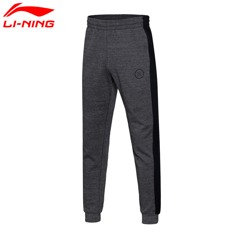 Li-Ning Men Wade Sweat Pants 70% Cotton 30% Polyester Fitness Comfort LiNing Sports Pants AKLM401 CJAS17