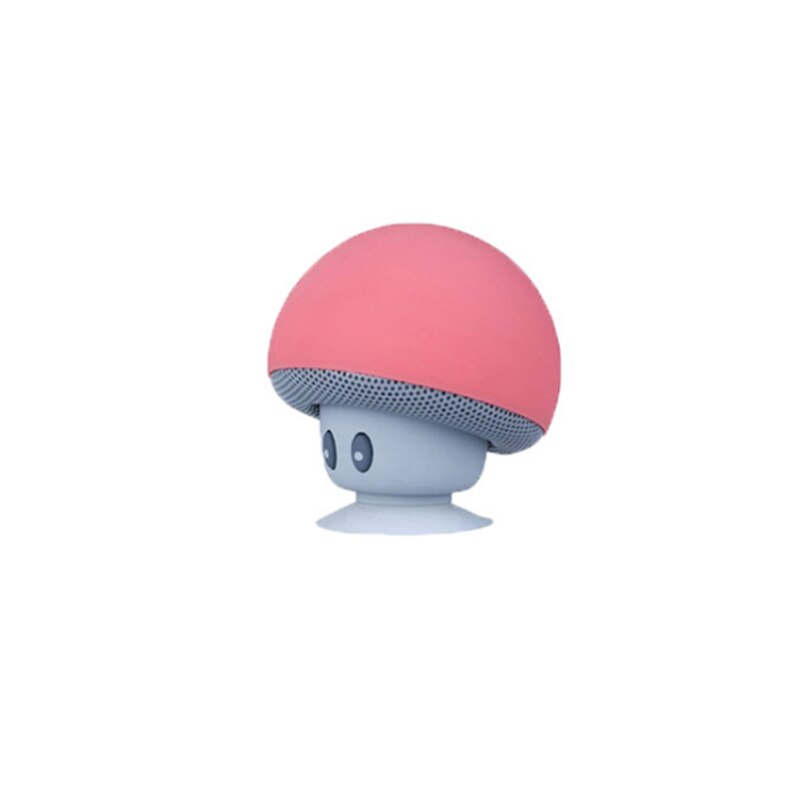 Mini seta de altavoz inalámbrico portátil con Bluetooth, reproductor de música MP3 estéreo resistente al agua con micrófono para teléfono Android: Rojo