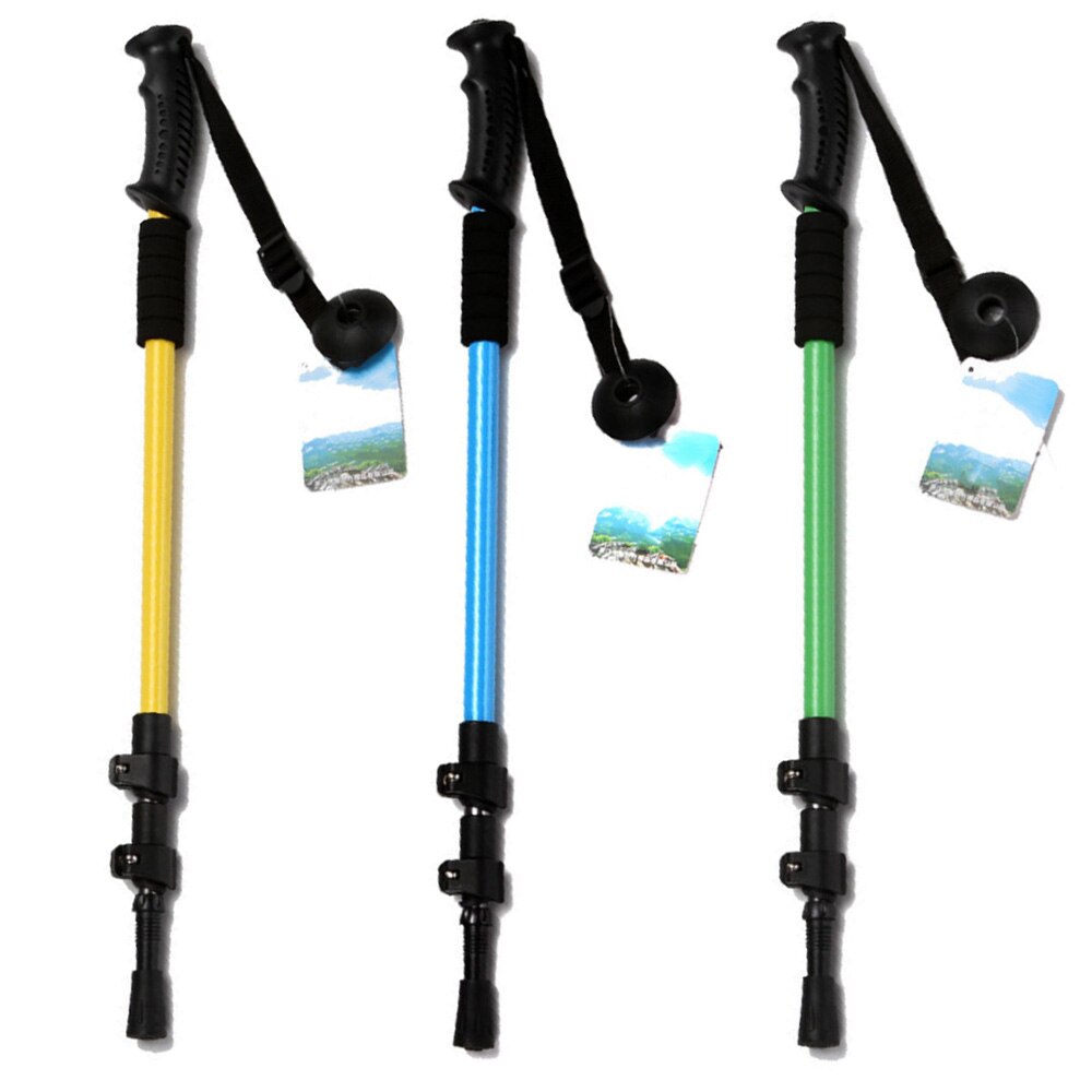 MrY Trekking Pole Walking Stick Walk Cane Aluminum Ski Camping Telescopic Baton Hiking Stick Outdoor Camping Equipment
