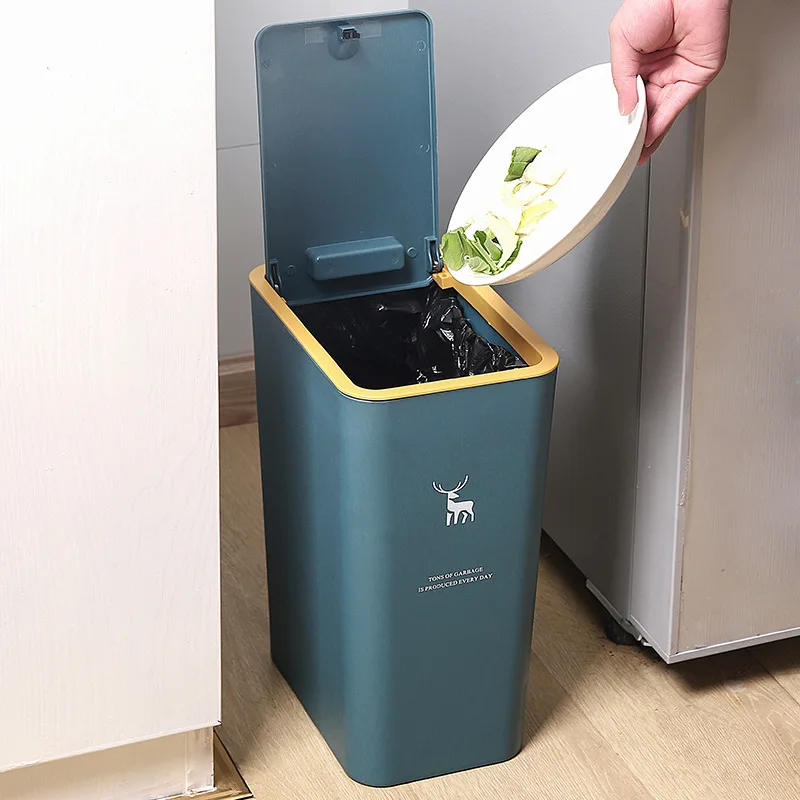 Kunststoff-Mülleimer mit großer Kapazität, Badezimmer-WC-Abfallbehälter, Heimgebrauch, Mülleimer, hygienisch, beliebtes Online-Produkt, Haushaltsbedarf