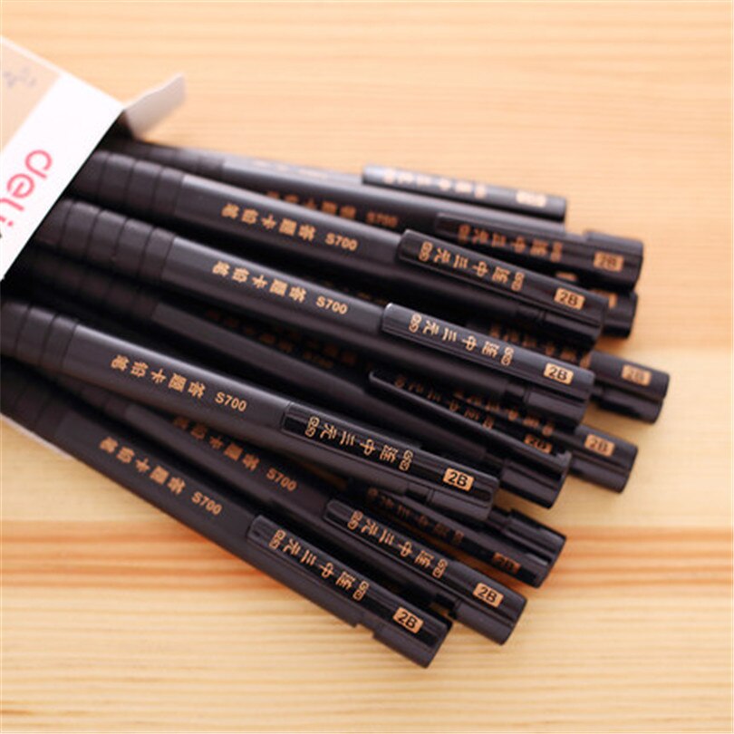 Deli cute pencil study stationery Kawaii Cute pencil pens Korean School Office Supplies accessories stationery store