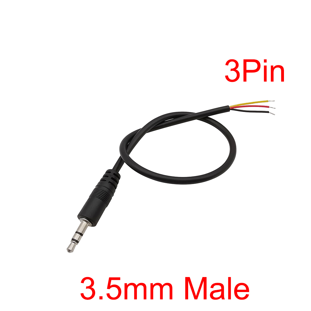 1/5 Uds 2,5mm 3,5mm Mono Cable de Audio estéreo macho hembra conector Jack 2/3/4Pin Cable de extensión DIY auricular micrófono Cable de reparación: Naranja / 5-9 Unids
