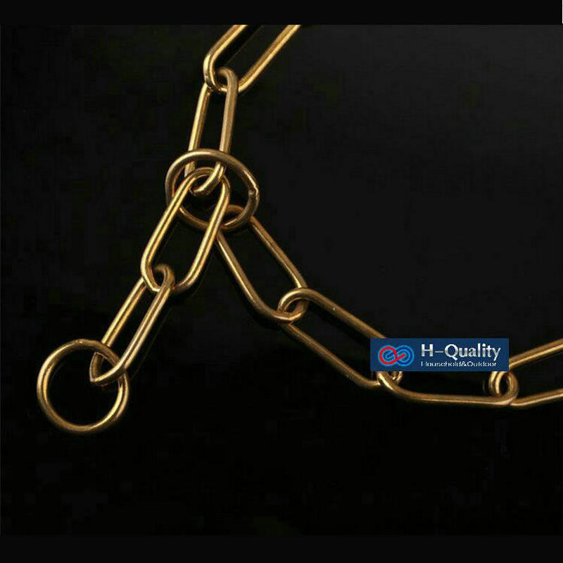 HQ BD01 Classic Show Strong Solid Brass Dog Chain Leash Dog Collar Brass P Chain Special For Middle Giant Dogs