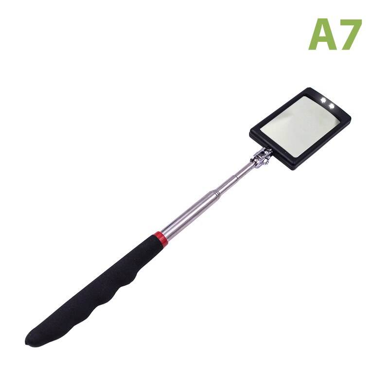 Portable Car Telescopic Detection Lens Inspection Round Mirror Car Angle Tools: A7