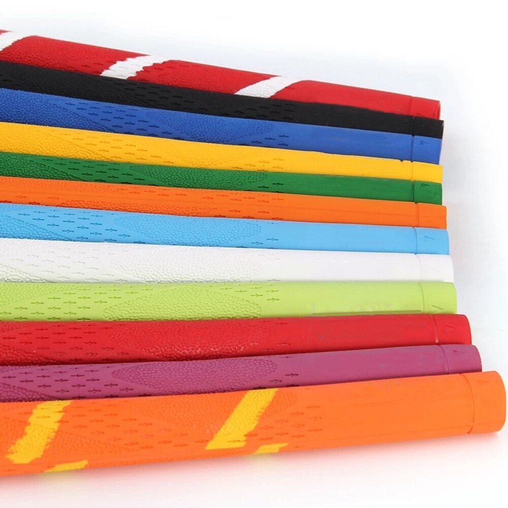 1 pc Universal Rubber Golf Grips Candy Color Golf Clubs Grips Anti Slip Wear Golf Irons Grips