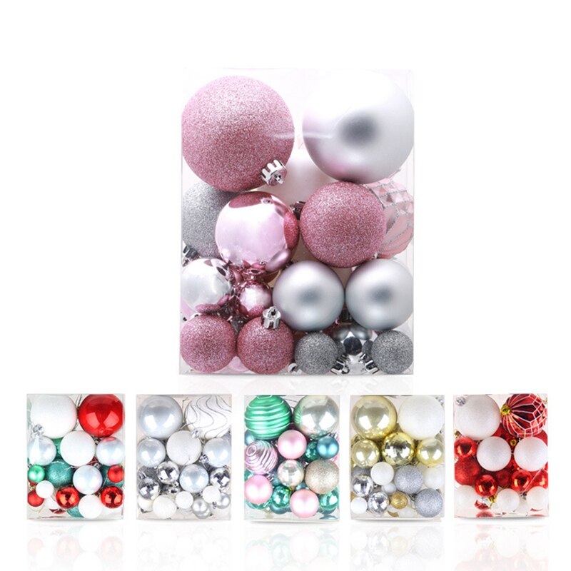 50 Pcs Hristmas Boom Decor Bal Ornamenten Onbreekbaar Thuis Kerstversiering Boom Ballen