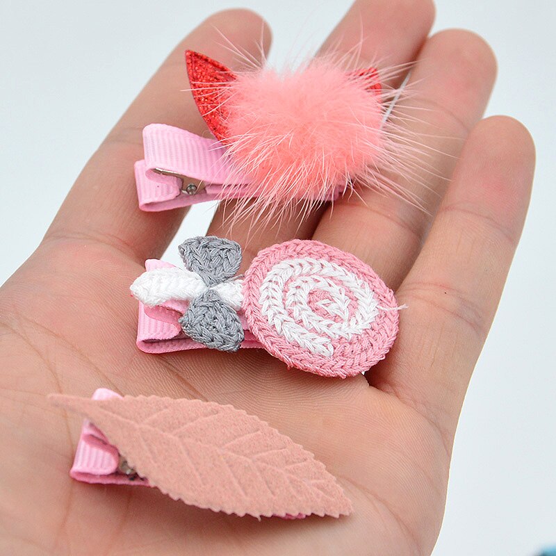 5 teile/satz Kinder Baby Haar Clips Kinder Mädchen Bögen Crown Haarnadel Haarbandjes Baby Clips Haar Zubehör Barettes Fille Enfant