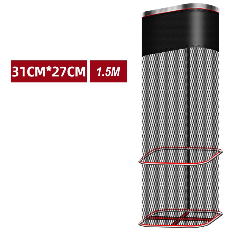 Vis Kooi Gelijmd Vierkante Netto Kooi Outdoor Draagbare Visnet Kooi Vis Tas Sneldrogende Vissers Apparatuur X362G: 1.5M net