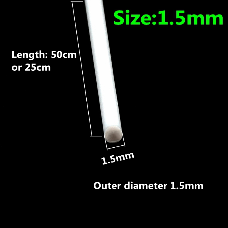 ABS Solid Round Bar Diameter 1mm/1.5mm/2mm/3mm/4mm/5mm/6mm/8mm/10mm DIY Handmade Sand Table Material Model Building Plastic Rods