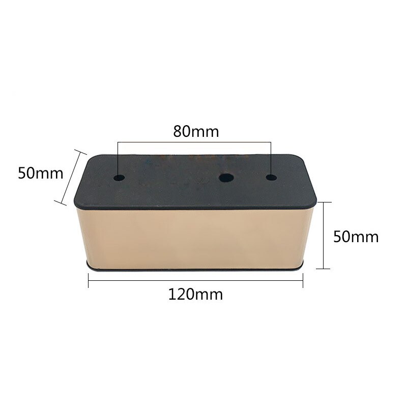 RectangleTriangle Gold schwarz Möbel zubehör Unterstützung Hardware- Beine Kunststoff Für Stuhl TV Schrank Sofa Bett Schränke