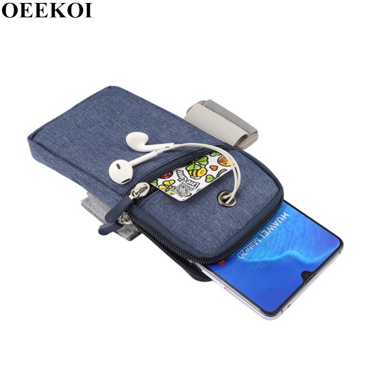 OEEKOI Universal Outdoor Sport Armband Phone Bag voor Cubot P20/J3 Pro/Power/Nova/R11/ x18 Plus/X18/Cheetah 2/S550 Pro/Dinosaurus