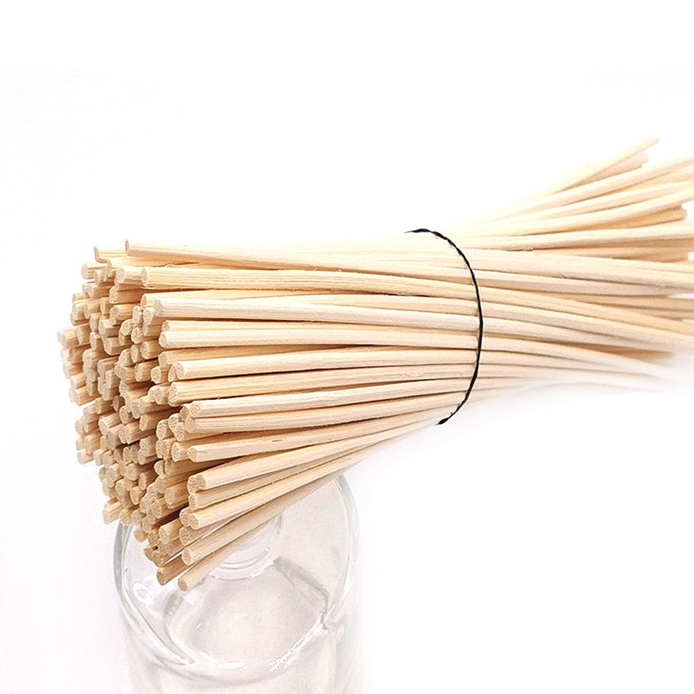 100pcs Premium Rotan Reed Diffuser Vervanging Refill Rotanstokken Aromatische Stokken Voor Fragrance Topkwaliteit 24cm x 3mm