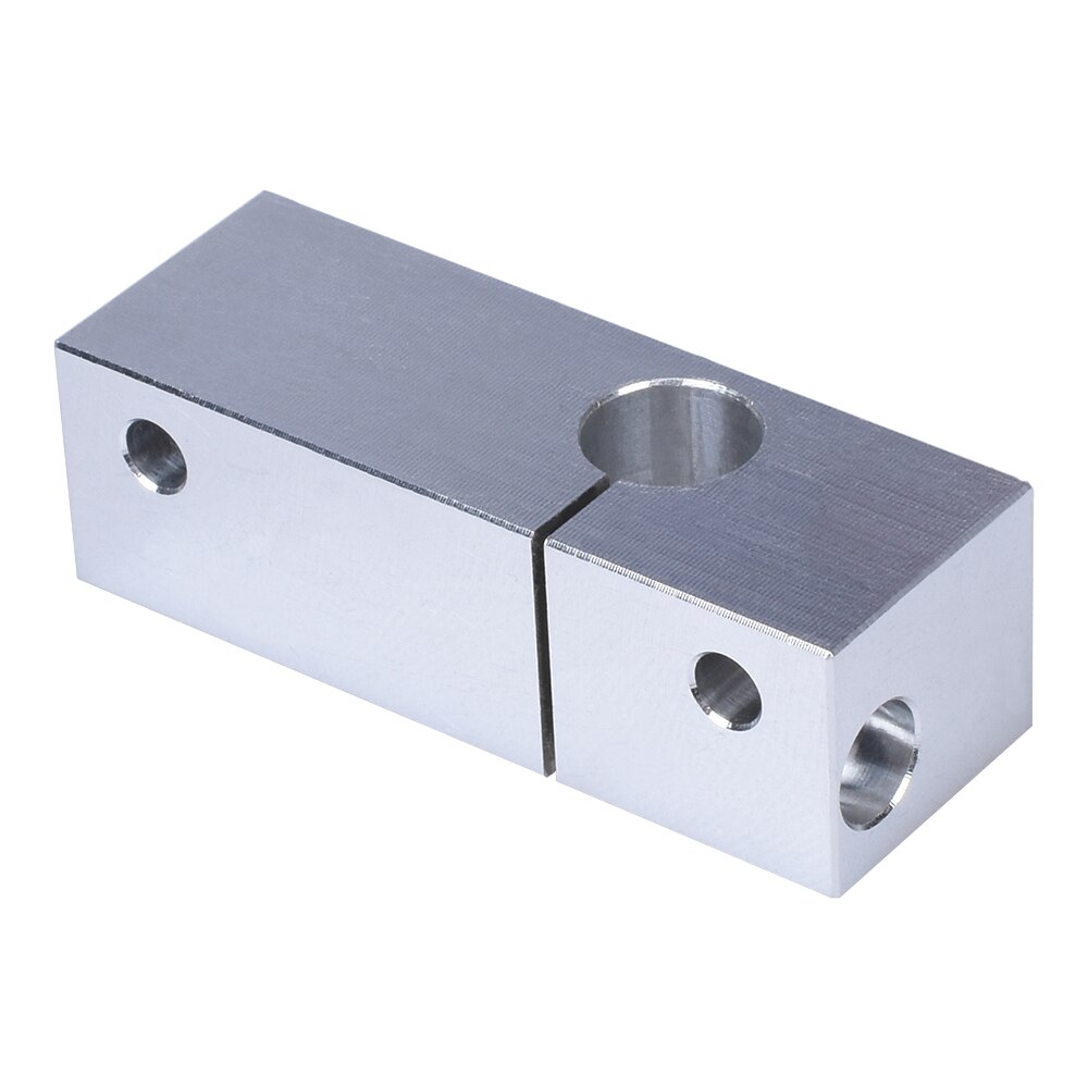 Swiss MK10-Kit de Hotend de Metal, garganta de rotura de calor MK10, boquilla de latón, tubo térmico, bloque de enfriamiento ranurado para piezas de impresora 3D: Only Block