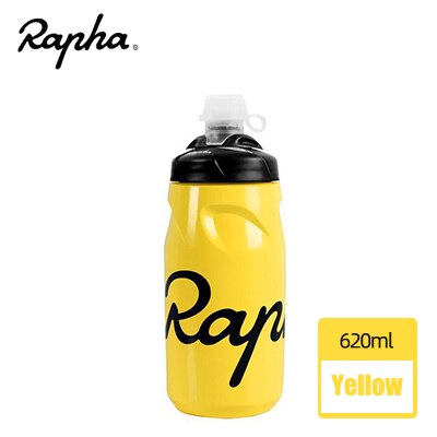 Rapha Fietsen Water Fles 620Ml Smaak-Gratis Bpa-vrij Plastic Camping Wandelen Sport Water Fles Lek-proof Squeezable Ketel: Yellow 620ml