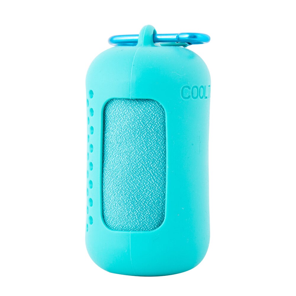 Microfiber Travel TowelQuick Dry Towel Ultralight Camping Compact Swimming Towels Hand Face Mini Towel with Silicon Case Running: 05