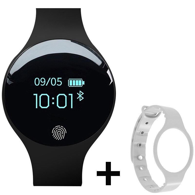Sportsur kvinder damer armbåndsure elektroniske ledede digitale armbåndsure til kvinder ur kvindelige timer hodinky reloges: Sort