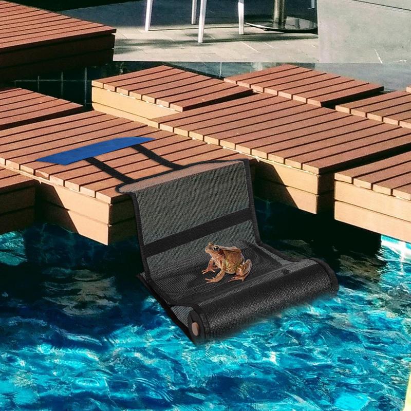 Zwembad Cratter Escape Ramp Oxford Stof Opvouwbare Kikker Saver Bird Blue Mesh Critter Saver Dier Ontsnappingshelling Voor Vijvers Zwembad
