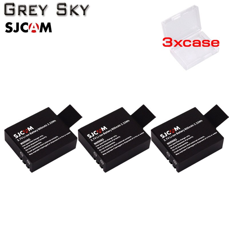 Batería de repuesto para cámara de acción deportiva Elite SJCAM sj4000, 10 Uds., 900mAh, para M10wifi / SJ4000 / SJ4000wifi / SJ5000wifi /SJ5000x: 3 battery