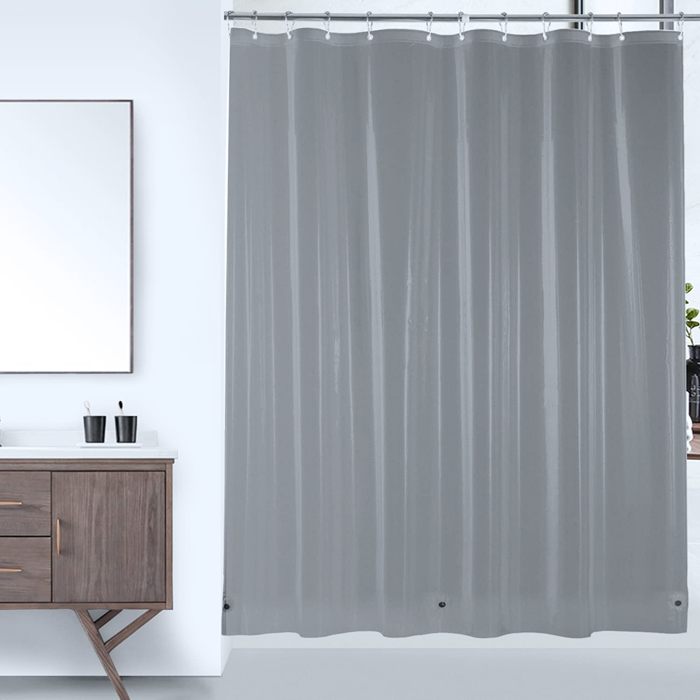 PEVA-Duschvorhang, wasserdichter Kunststoff, durchsichtige Badvorhänge, transparent/bunt, Badezimmervorhänge, Mehltau, Zuhause, Luxus mit Haken