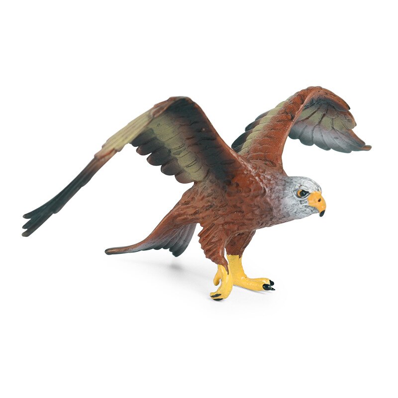 7*14*6Cm Kinderen Simulatie Diermodel Speelgoed Effen Statische Plastic Vogel Vleugels Eagle Zee Eagle Scène decoratie: Default Title