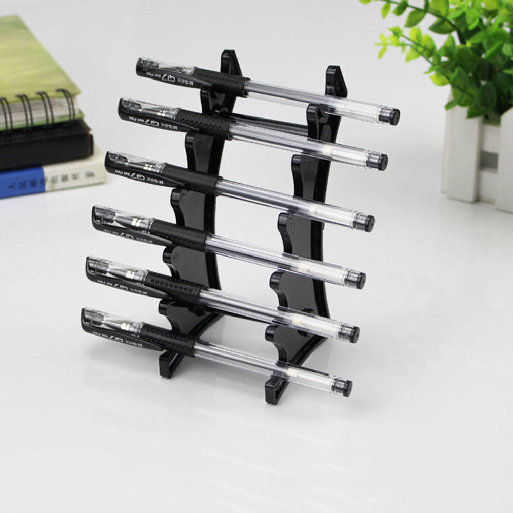 Afneembare Trasparent Zwarte Pen Houder Cosmetische Borstel Oogschaduw Lippenstift Display Stand Rack Bureau Briefpapier Organisator Plastic