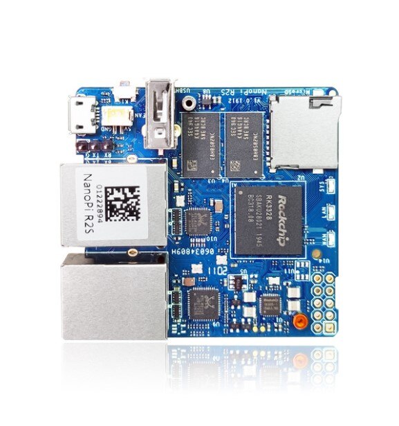 FriendlyARM NanoPi R2S GSM sistema RK3328 mini router gigabit dual Puerto 1GB de memoria de gran tamaño: R2S board