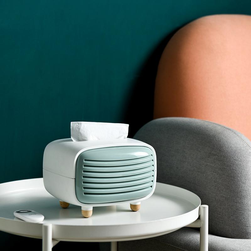 Nordic Wood Tissue Storage Box Paper Towel Dispenser With Bamboo Charcoal Bag Home Storage Decoration Kitchen Bathroom Tool