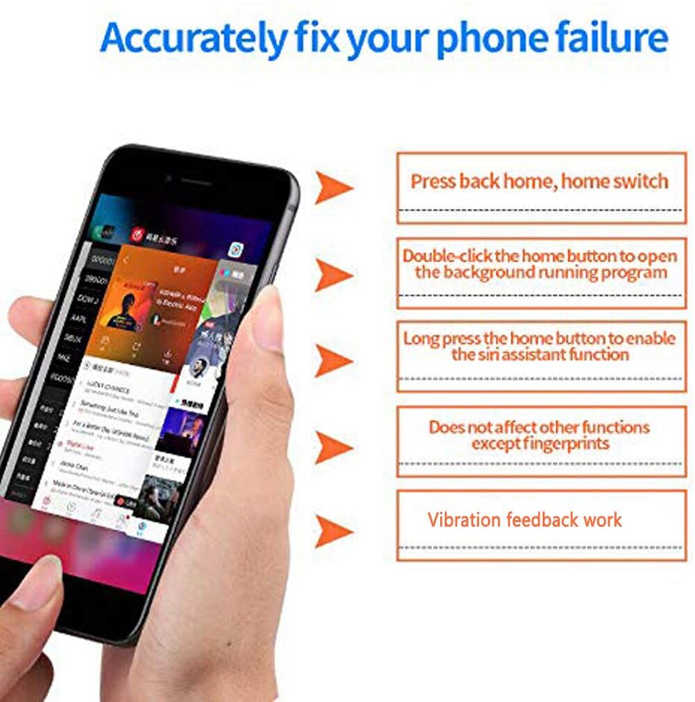 Reemplazo de Cable flexible de botón de inicio, solución Universal YF, funcional, Compatible con iPhone 7, 7 Plus, 8, 8 Plus