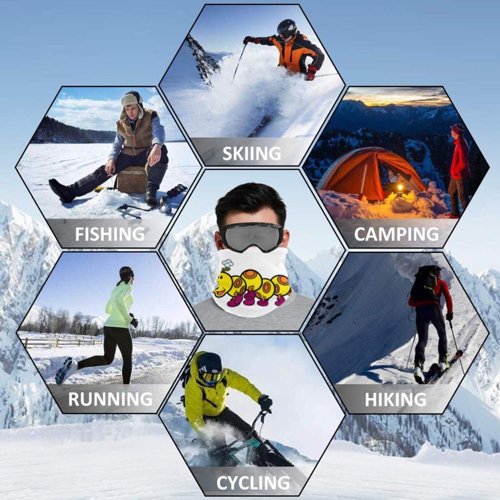 Cartoon wiggler duizendpoot sjaal nekwarmer hoofddeksel fietsmasker cartoon rups duizendpoot wiggler grafische gaming