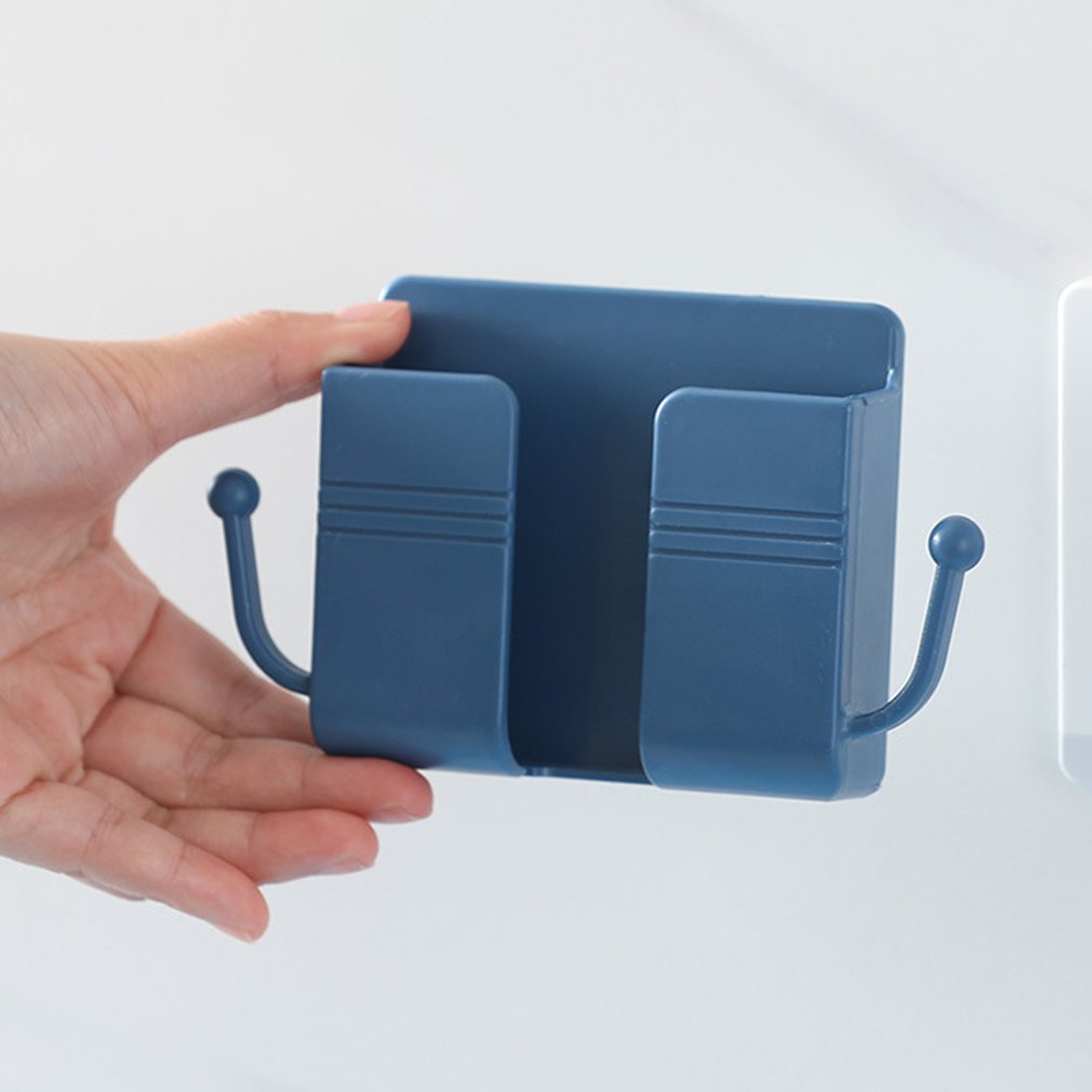 Wall-mounted TV Air-conditioning Remote Control Board Storage Box Bedside Mobile Phone Charging Bracket Storage Rack