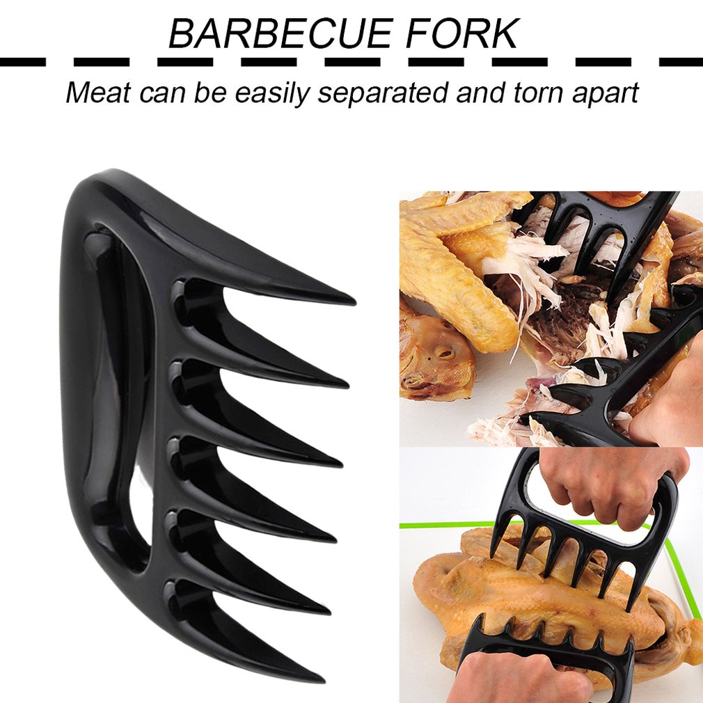 1Pcs Vlees Shredder Barbecue Vork Bear Claw Vlees Separator Handvat Keuken Voedsel Vork Vlees Slicer Bbq Grill Vlees Handler keuken Fo