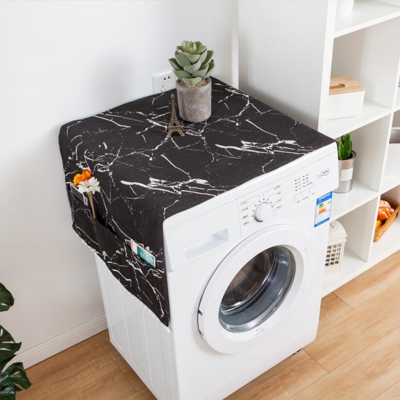 Vaskemaskine dække hjem køkken mikrobølgeovn dækker bomuld linned køleskab arrangør støvbelægning klud  zc060