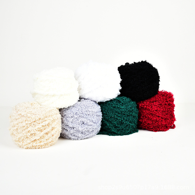 Coral Fleece Yarn Soft Braided Yarn Hand Woven Scarf Thick Baby Toddler Wool Knitting Special Price Crochet Thread