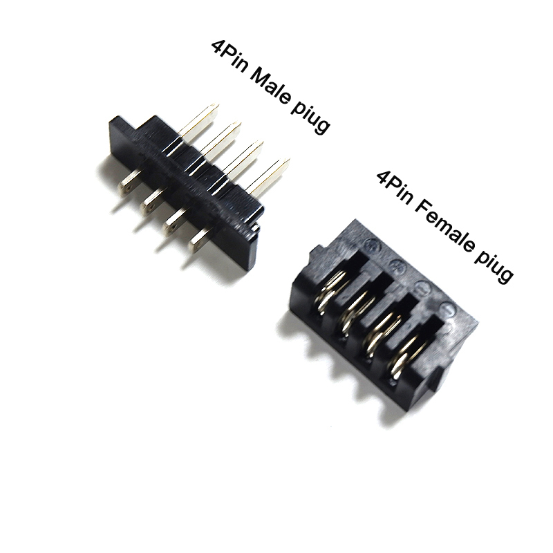 E-bike Lithium battery box Power discharge connector 4pins Male or Female, Ebike Parts power plug, For Hailong battery case