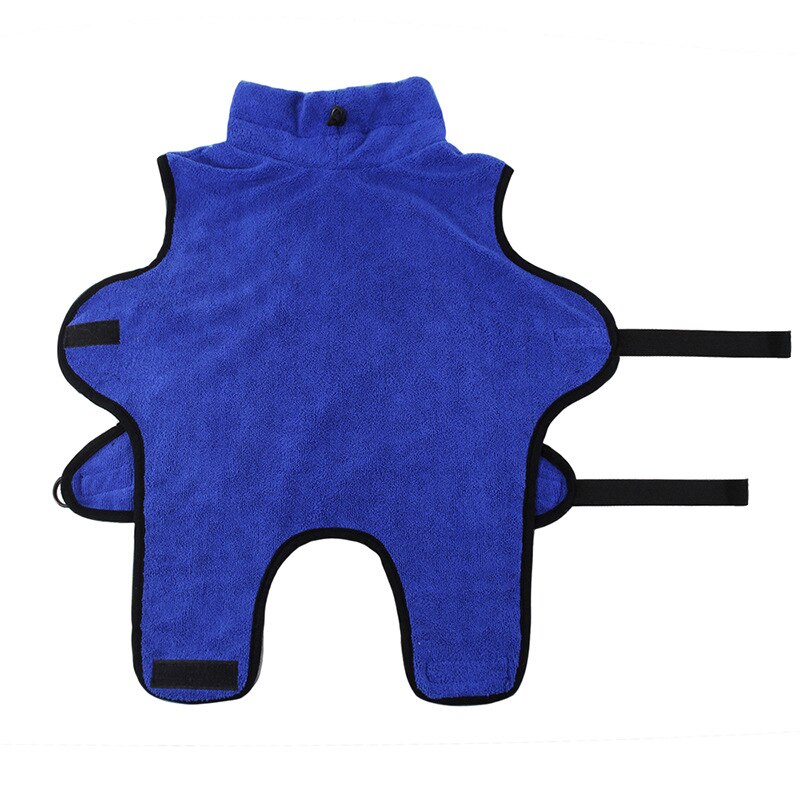 Serviettes de bain absorbantes pour chiens et chats, peignoir à la en fibres ultrafines, serviette de bain à séchage rapide, vêtements d'essuyage pour animaux de compagnie, fournitures pour animaux de compagnie,: blue / XS (cat)