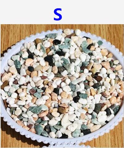 500g decoratieve tuinkiezels, stenen, vetplanten, bloempot, bestrating, aquariumdecoratie, maat s/m/l: I