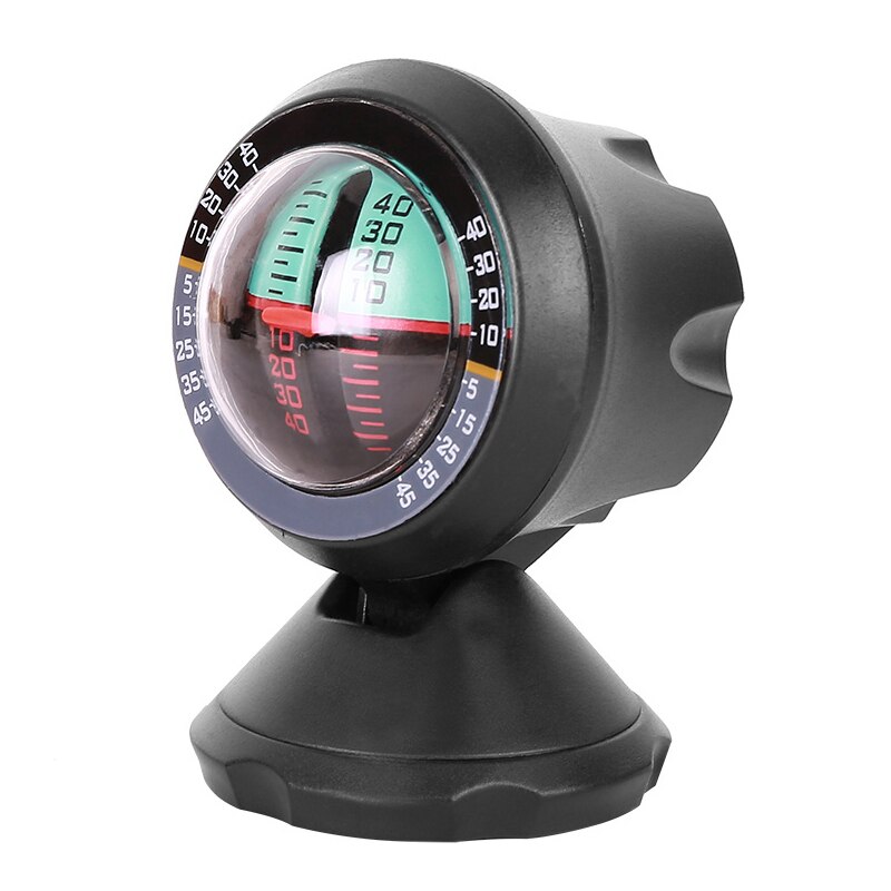 1Pc Zwart Abs Gradient Balancer Car Vehicle Inclinometer Multifunctionele Hoek Helling Waterpas Meter Finder Tool