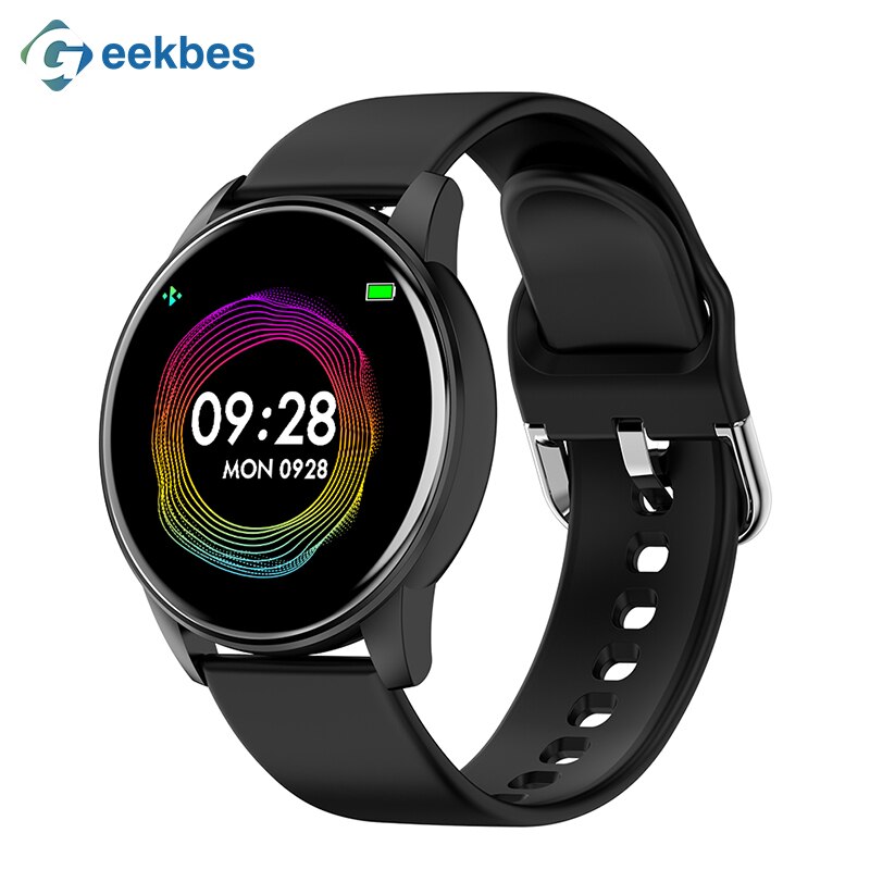 Geekbes G5 Bluetooth Slimme Horloge 1.3 Inch Mannen Vrouwen Sport Horloge Hartslagmeter Pk Q8 Q9 Iwo 8 9 smartwatch Fitness Tracker