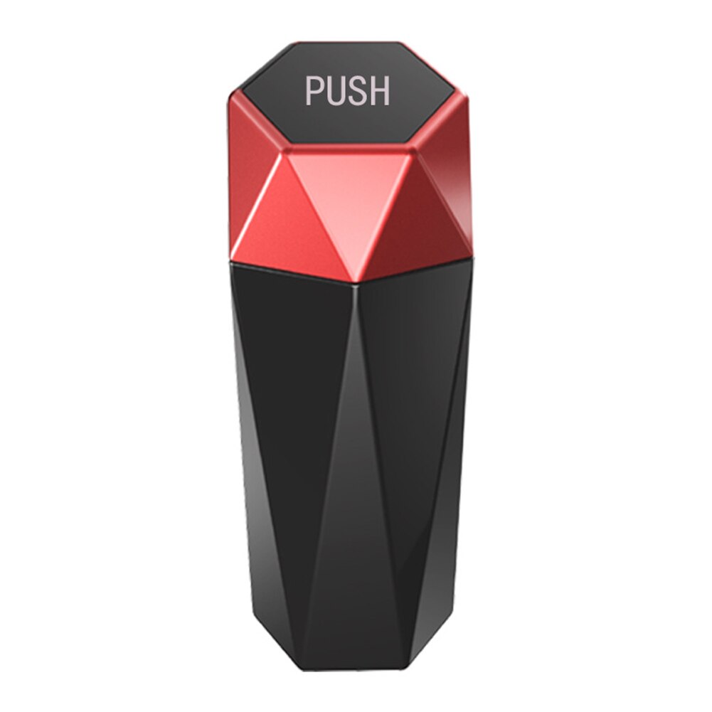 Cubo de basura portátil para coche con tapa y Mini cubo de basura para coche a prueba de fugas, utilizado para el hogar del coche dormitorio Cocina Oficina: Rojo