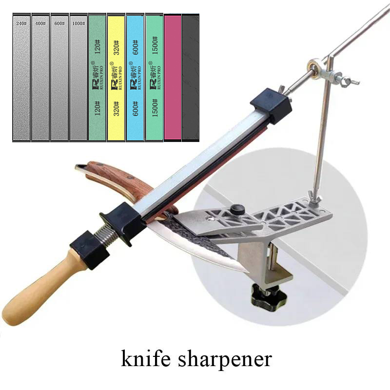 Clamping Table Sharpener Knife Sharpener Multi-function Fixed Angle Sharpener Sharpening Stone: green