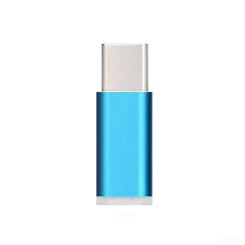 Adaptateur de chargeur Antirr, prise Jack type-c, câble convertisseur de charge pour Xiaomi mi6, Macbook Letv, Lenovo Zuk Z1, Google Nexus 5X 6P: Bleu