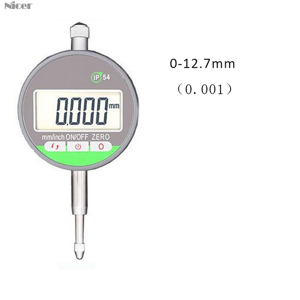 0.001mm Electronic Micrometer 0.00005" Digital Micrometer Metric/Inch Range 0-12.7mm 0-25.4mm Dial Indicator Gauge IP54: 0.001 Cap Type 12.7