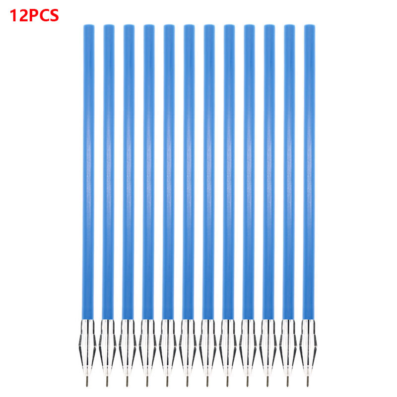 0.5mm 12 Colorful Ballpoint Pen Accessory Set Nibs with Colorful Diamond-shaped Nibs for Smooth Writing: WHITE