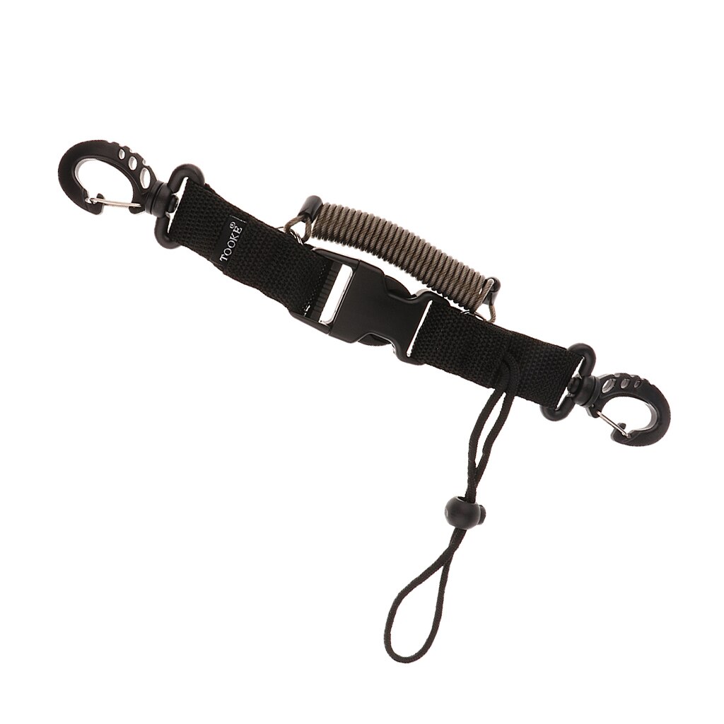 Adult Coiled Lanyard Spring Coil with Snap Hook Snap Hook, Diving