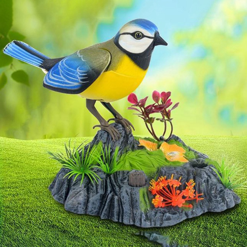 Simulation de son électronique, contrôle activé, jouet d&#39;oiseau, active le grincement, chant avec capteur de bruit